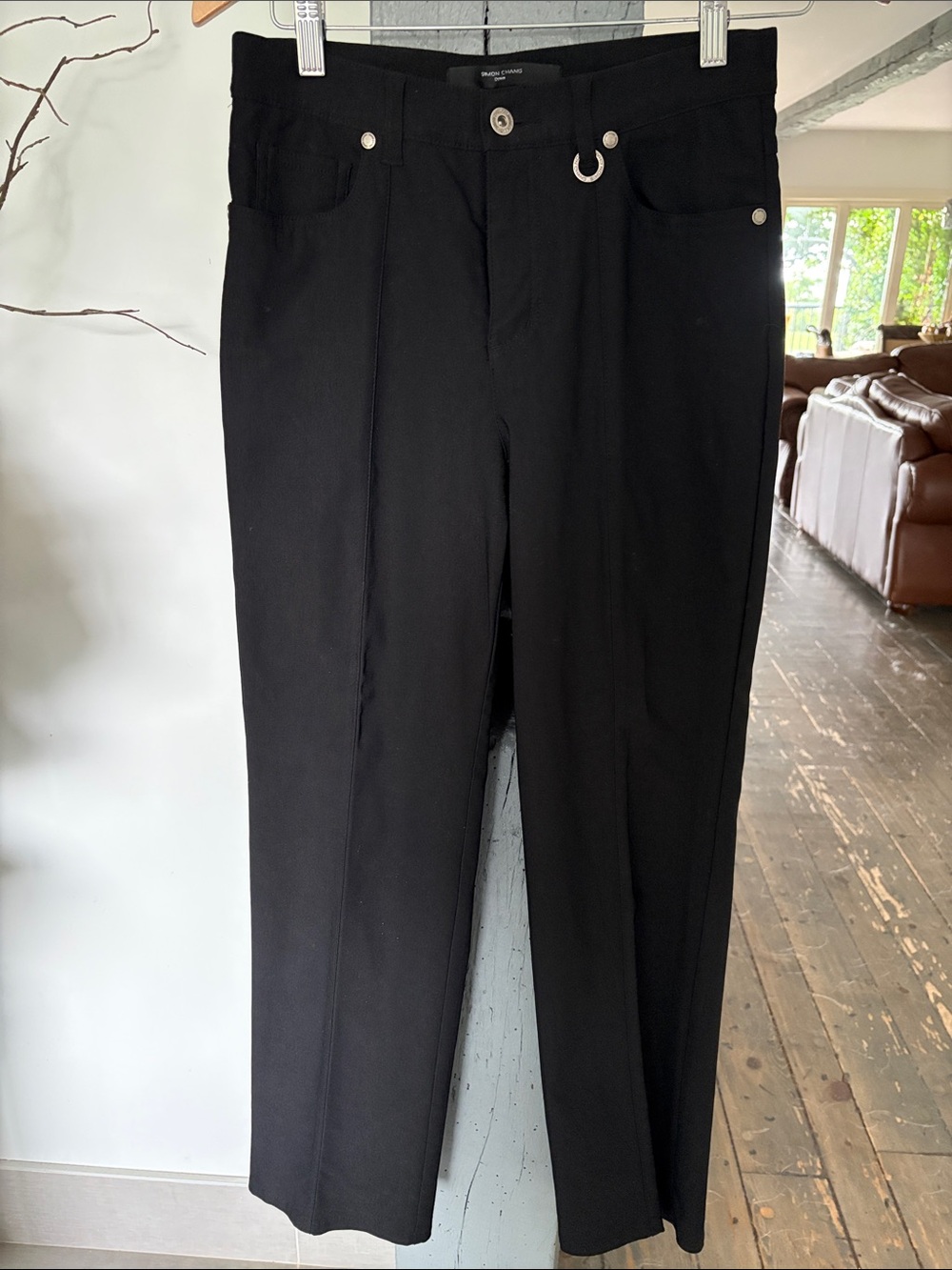 Black women Straight-Leg Pants by SIMON Chang